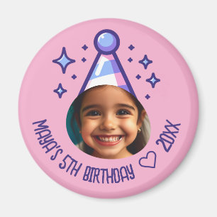Imán Personalizado Foto Gorra del partido Cumpleaños Ke
