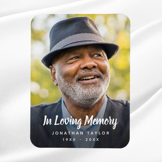 Imán Personalizado Foto Homenaje conmemorativo personal (Photo Memorial Magnet)