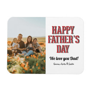 Imán Personalizado Foto: Te amamos el día del padre
