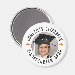Imán Personalizado Foto Texto Graduación de jardines de