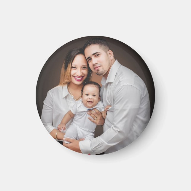 Imán Personalizado fotográfico familiar personalizado (Frente)