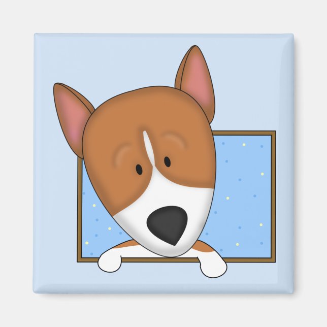 Imán Personalizado Framed Basenji Magnet (Frente)