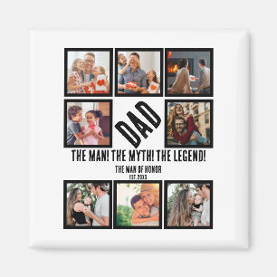 Imán Personalizado Funny Padres Día de papá Regalo 8 Co