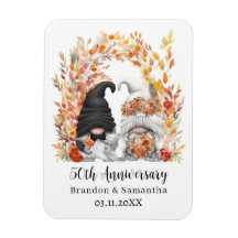 Personalizado Gnome Autumn Leaf 50 aniversario Bod