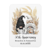 Personalizado Gnome Pampas Grass 50 aniversario Bo