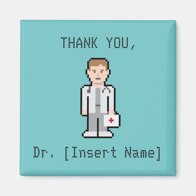 Imán Personalizado Gracias Médica (Frente)