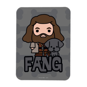 Imán Personalizado Hagrid y Fang Character Art