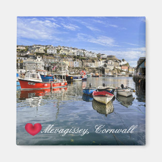 Imán Personalizado Heart Mevagissey Fish Landing Quay C