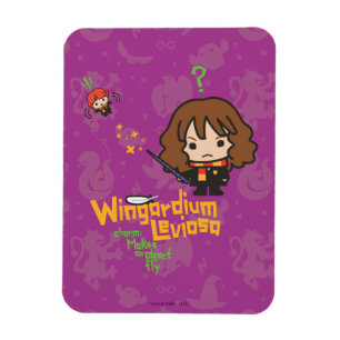 Imán Personalizado Hermione y Ron Wingardium Leviosa Sp