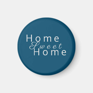 Imán Personalizado "Hogar dulce" Ocean Blue