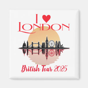 Imán Personalizado I Love London Skyline Coronation Sou