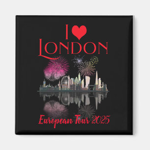 Imán Personalizado I Love London Skyline King Coronatio