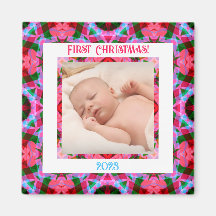 Personalizado Jolly Navidades festivos foto rosa