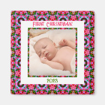 Personalizado Jolly Navidades festivos foto rosa