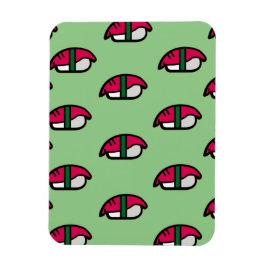 Imán Personalizado Kawaii Sushi, Arroz de Pescado y Alg