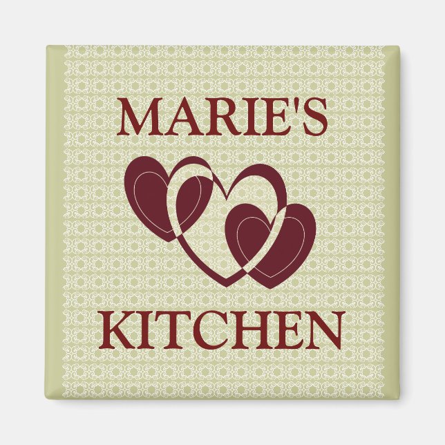IMÁN PERSONALIZADO KITCHEN MAGNET..AGREGAR SU NOMBRE (Frente)