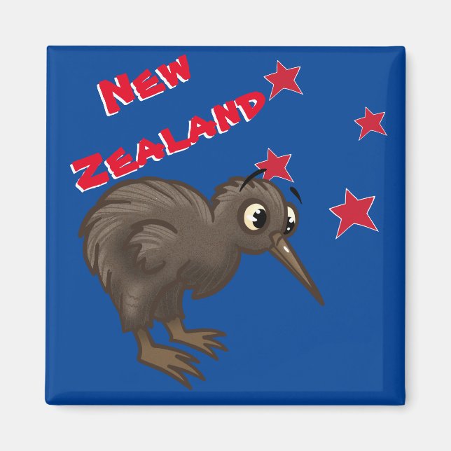 Imán Personalizado Kiwi Bird (Frente)