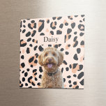 Imán Personalizado Leopard Print Dog Photo con nombre<br><div class="desc">Mejore su refrigerador o tarjeta magnética con nuestro Personalizado Leopard Print Dog Photo con Name Magnet! Este elegante imán presenta un diseño de diseño de estampado de leopardo a la moda, personalizado con una foto de su amado perro y su nombre. Es una manera perfecta de mostrar tu amor por...</div>