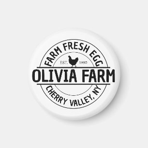 Imán Personalizado moderno Propietario de la granja Nom