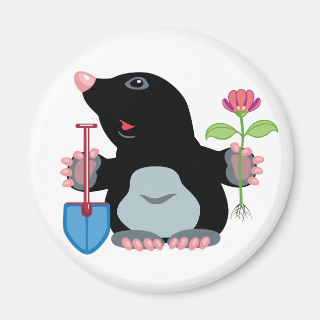 Imán personalizado mole (Frente)