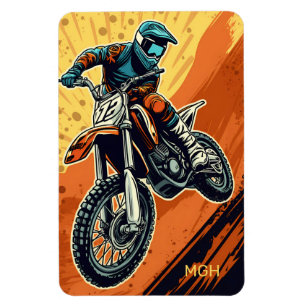 Imán Personalizado Monograma Motocross