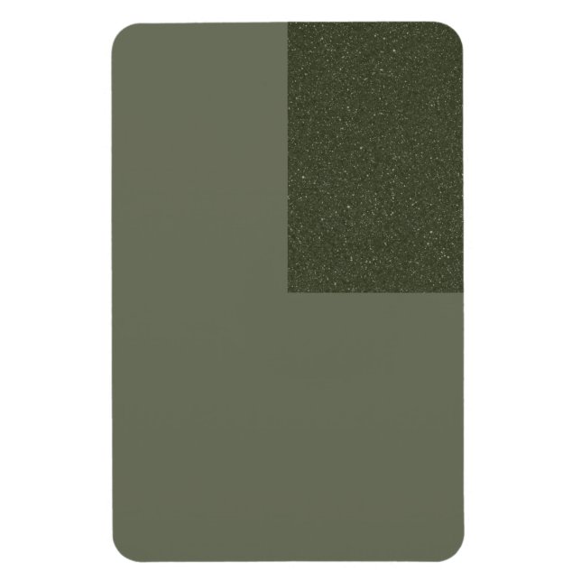 Imán Personalizado Moss Green Magnet con acento texturi (Vertical)