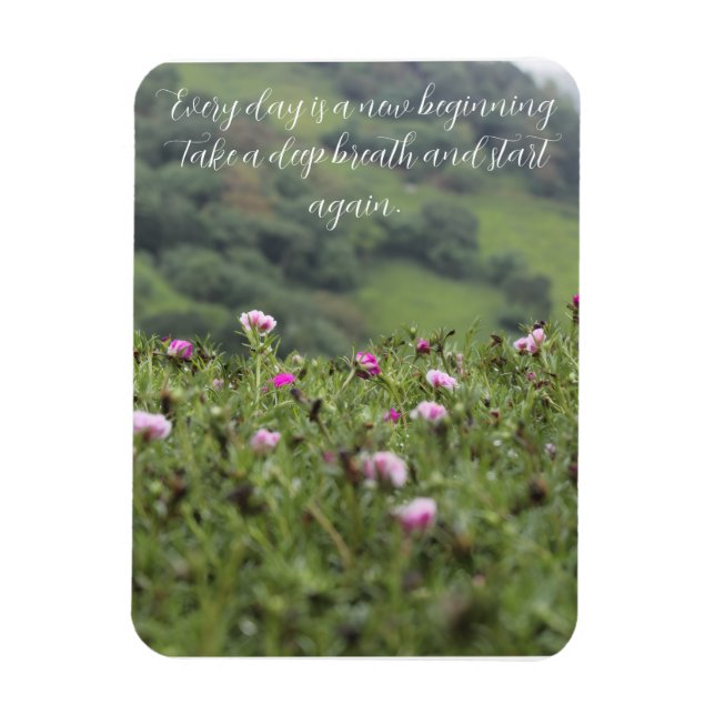 Imán Personalizado motivacional de la naturaleza (Vertical)