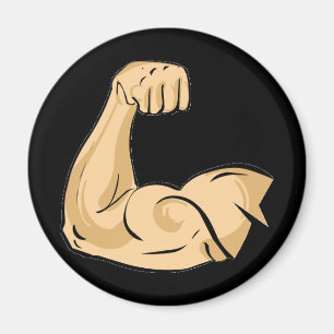 Imán PERSONALIZADO MÚSCULOS HOMBRE brazo fuerte biceps 