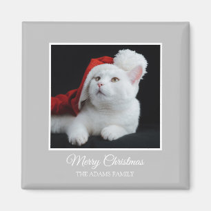 Imán Personalizado Navidad foto mascota boda de familia