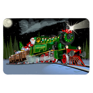 Imán Personalizado Navidades tren postal