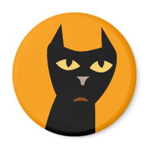 Personalizado negro Halloween Cat Fun Art