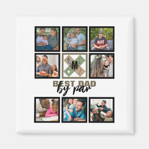 Imán Personalizado Padres Día Mejor Papá Por Collage de