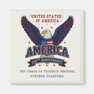 Imán personalizado para el 250 aniversario de la e