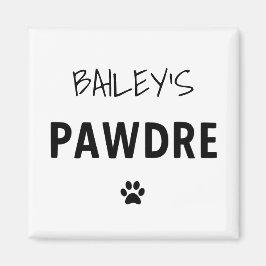 Imán Personalizado Pawdre Typography Dog Dad New Dog