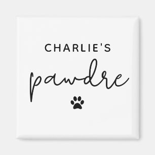 Imán Personalizado Pawdre Typography Dog Dad New Dog