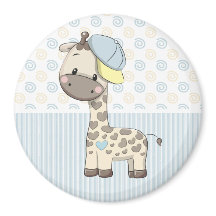 Personalizado Personalizado Baby Boy Giraffe Magne