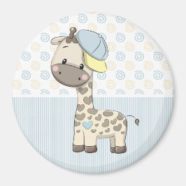 Imán Personalizado Personalizado Baby Boy Giraffe Magne