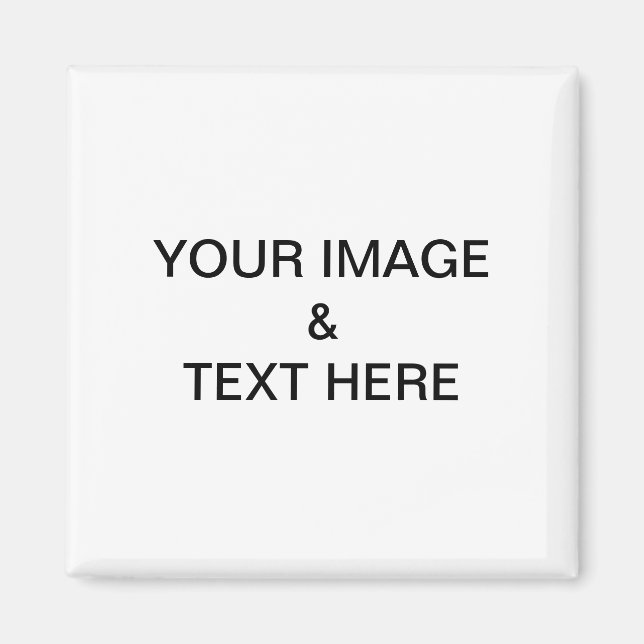 Imán Personalizado personalizado de su propia foto (Frente)