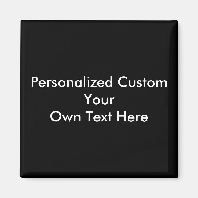 Imán Personalizado personalizado Su propio texto fotogr (Frente)