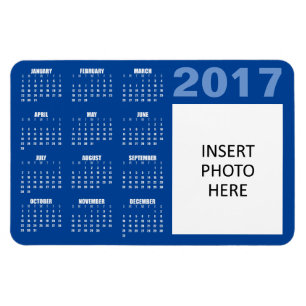 Imán Personalizado Photo 2017 Calendar Magnet