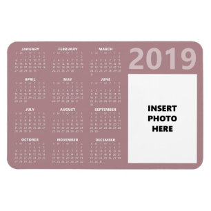 Imán Personalizado Photo 2019 Calendar Magnet - Dusty R