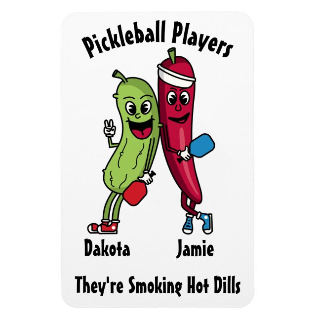 Imán Personalizado Pickle and Pepper Hot Dill Picklebal (Vertical)