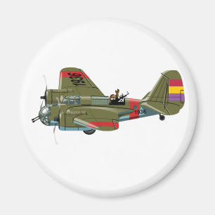 Imán Personalizado retro bombero