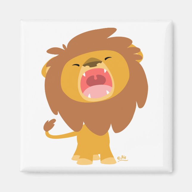 Imán Personalizado Roaring Lion Magnet (Frente)
