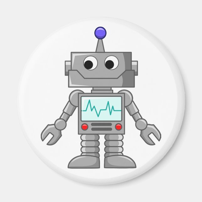 Imán personalizado robot (Frente)