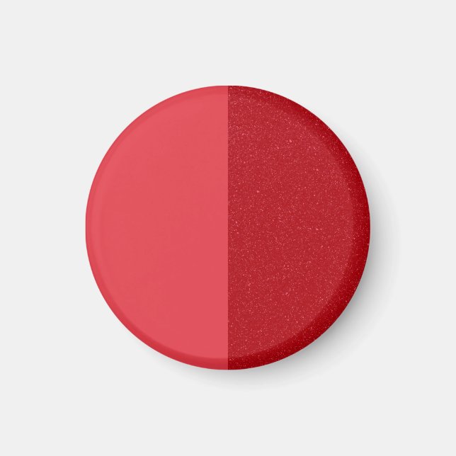 Imán personalizado rojo tomate dual – Mate + Ruido (Frente)