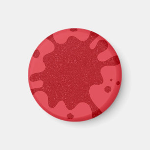 Imán Personalizado Salpicadura Roja de Tomate