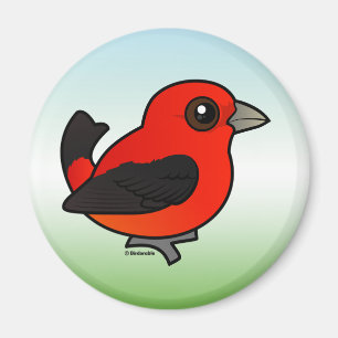 Imán Personalizado Scarlet Tanager