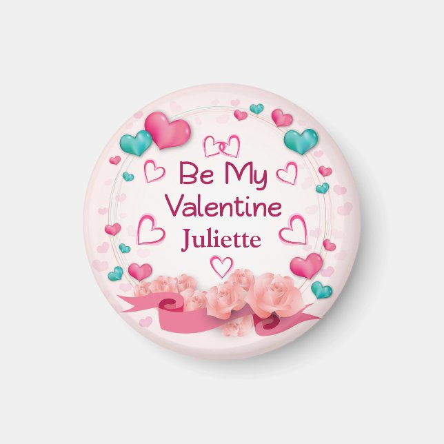 Imán Personalizado Sé Mi San Valentín (Frente)
