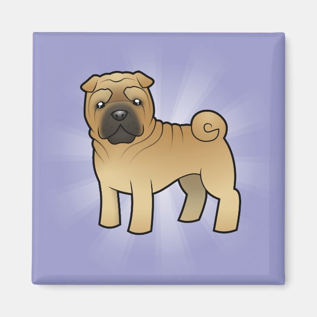 Imán Personalizado Shar Pei (Frente)